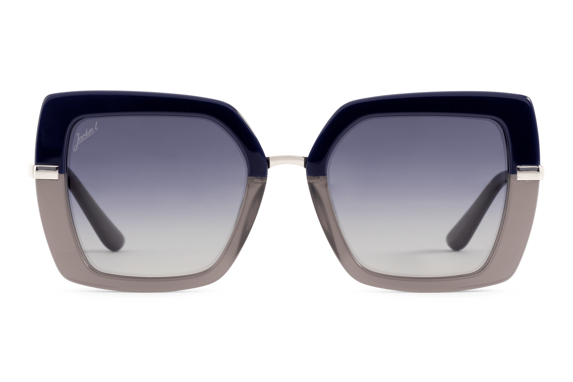 Zonnebril Jackie L Marseille ZO-0261B Donkerblauw - taupe butterfly acetaat zonnebril_front