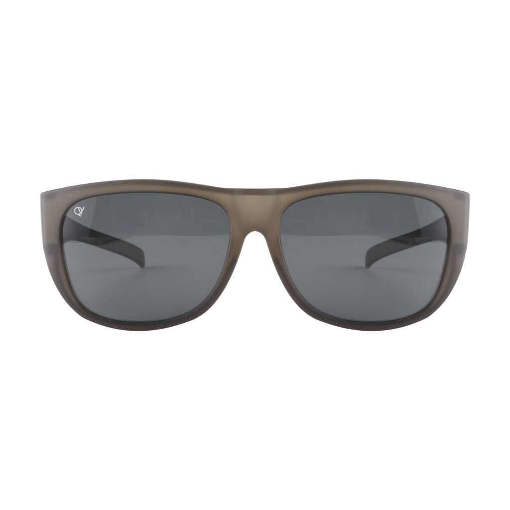 overzetzonnebril QV-A101CS mat kristal grijs