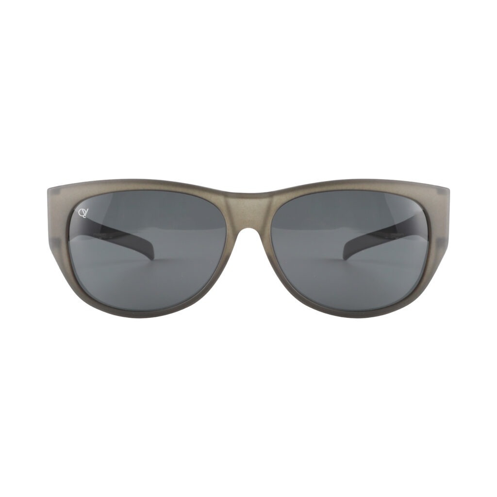 Overzetzonnebril QV-A102CS mat kristal grijs
