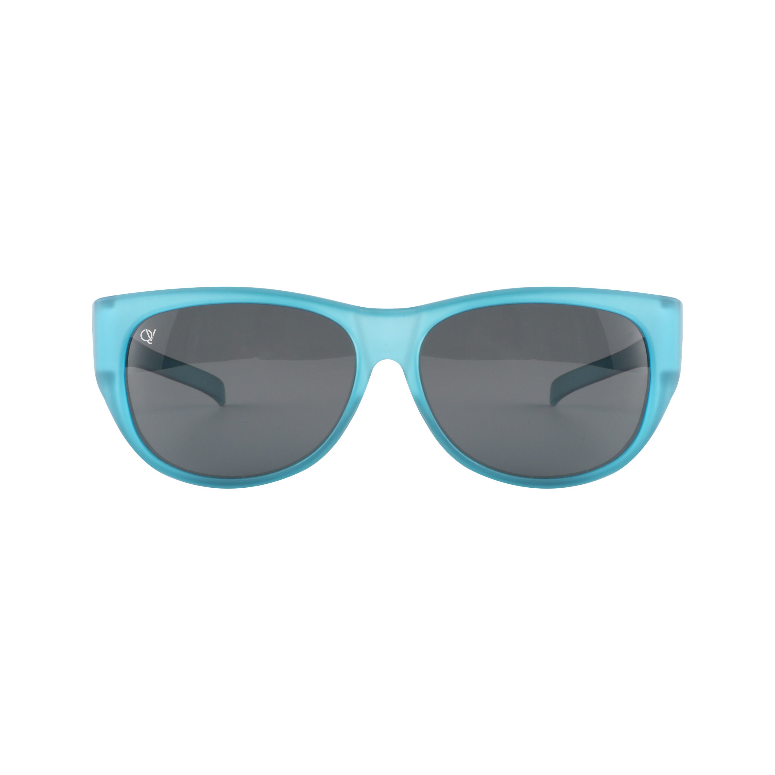 Overzetzonnebril QV-A102ES mat kristal blauw