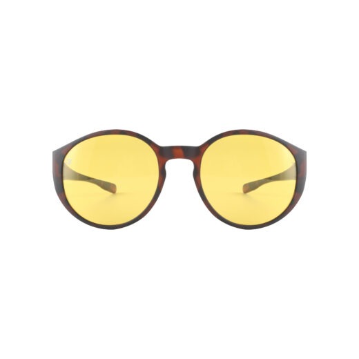 Overzetzonnebril QV-A103IY donker havana - geel glas