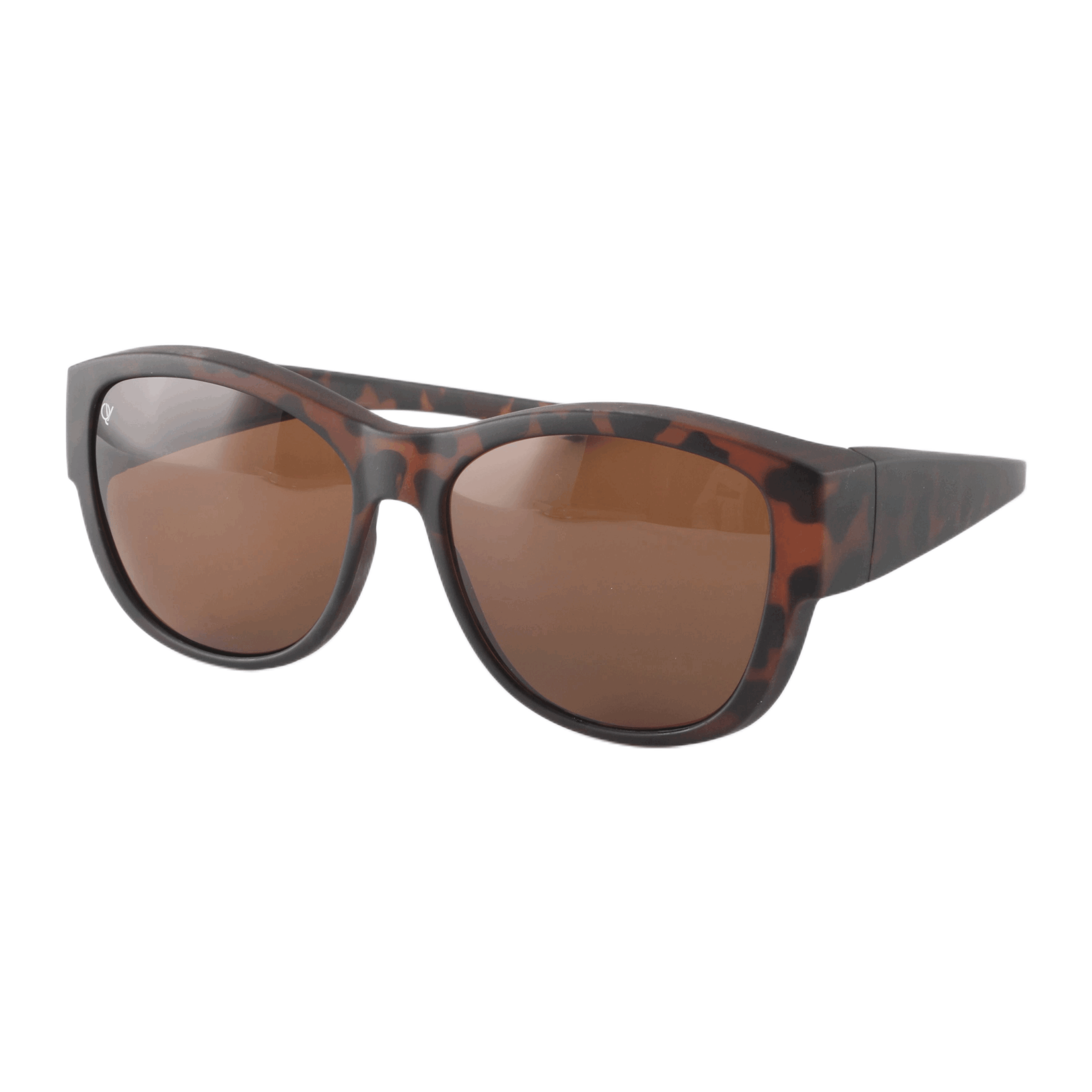Overzetzonnebril QV A105BB donker havana-links