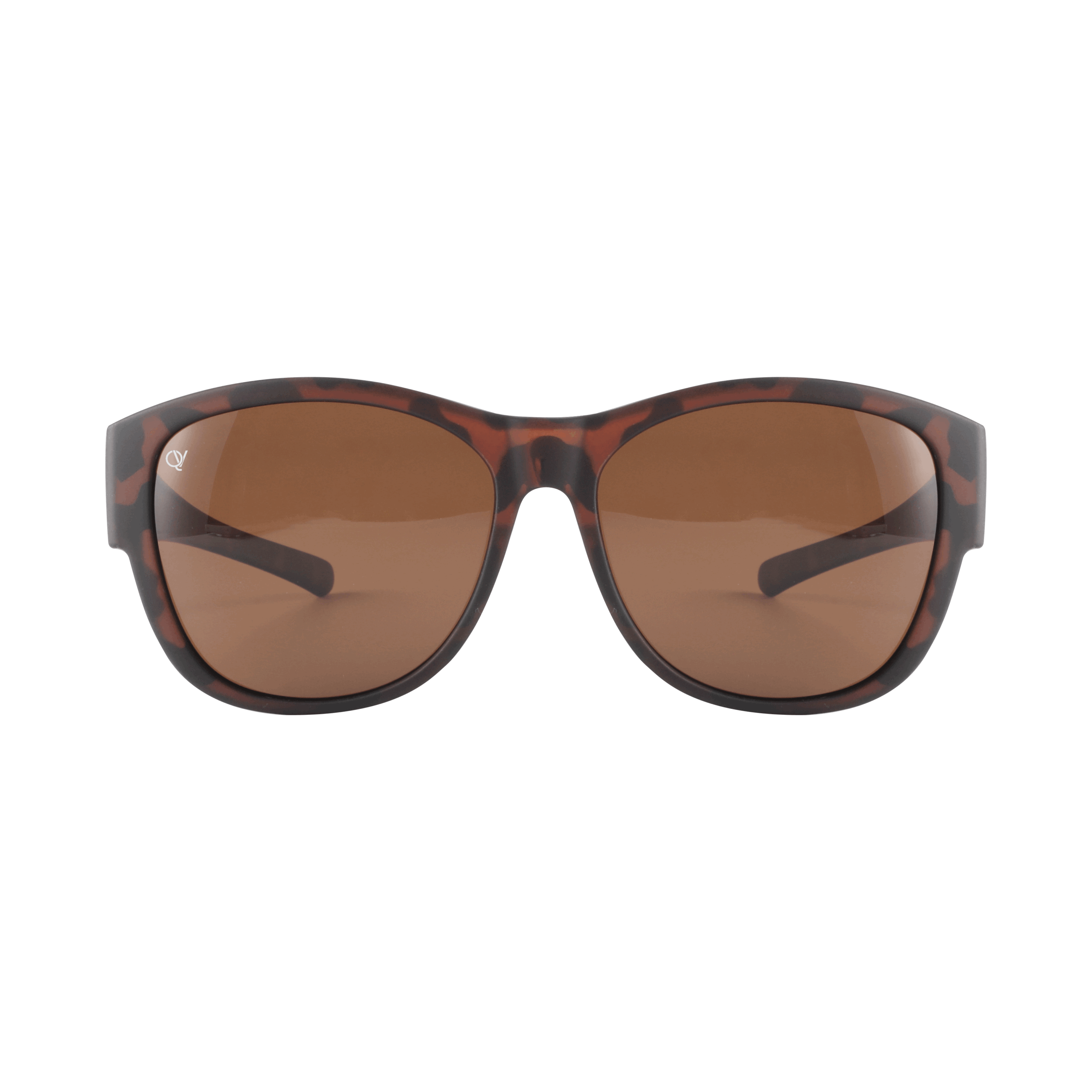 Overzetzonnebril QV A105BB donker havana