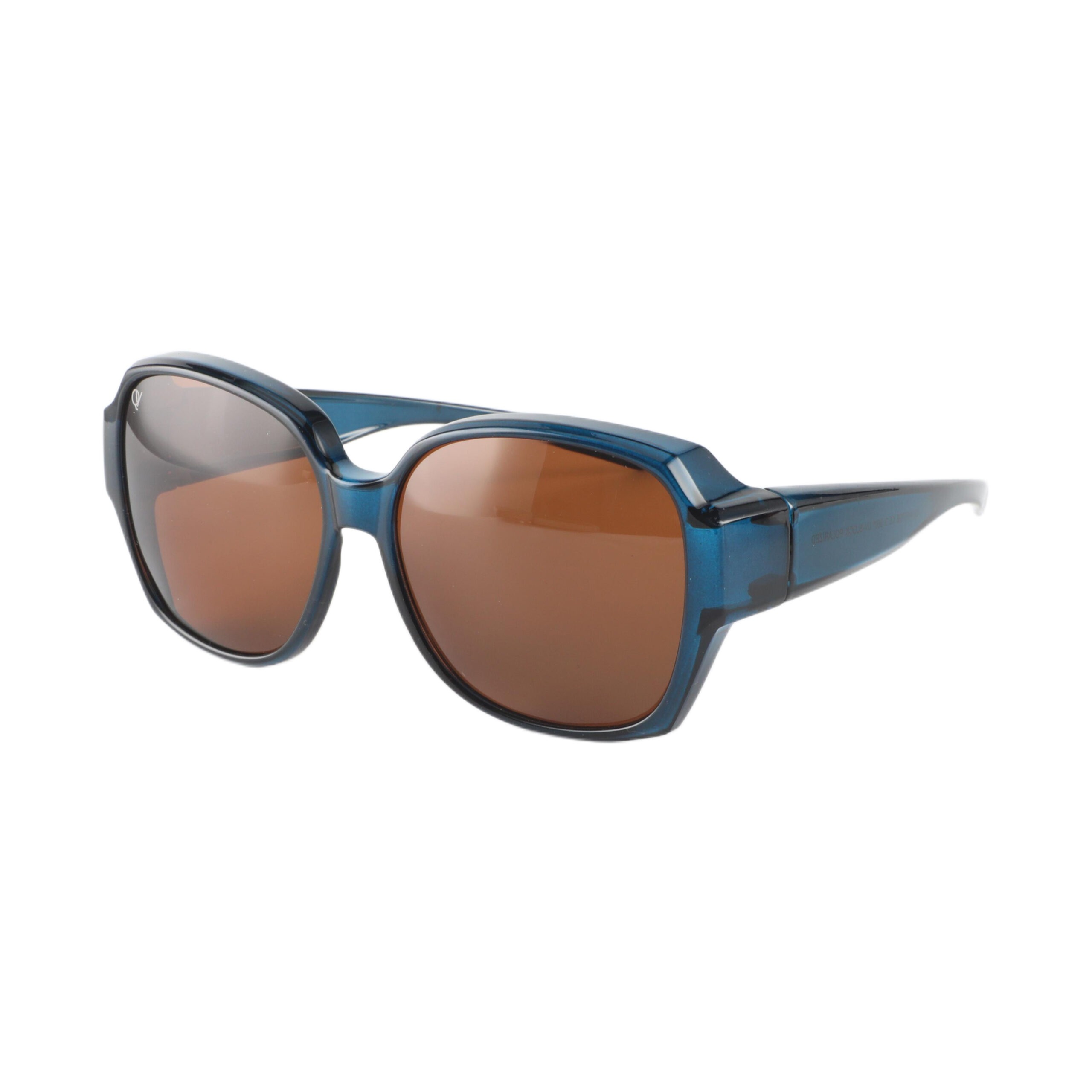Overzetzonnebril QV-A107DB Shiny Blauw