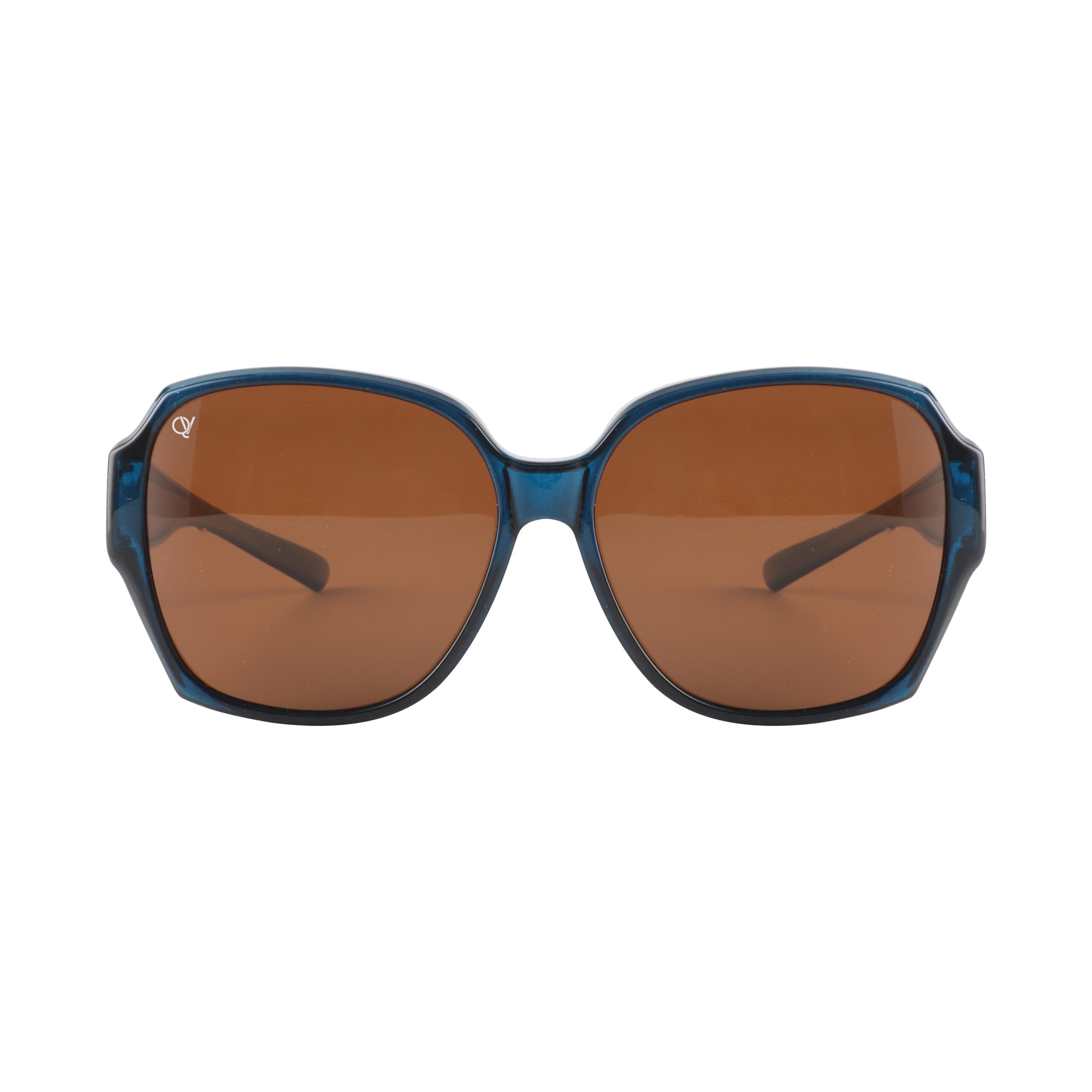 Overzetzonnebril QV-A107DB Shiny Blauw