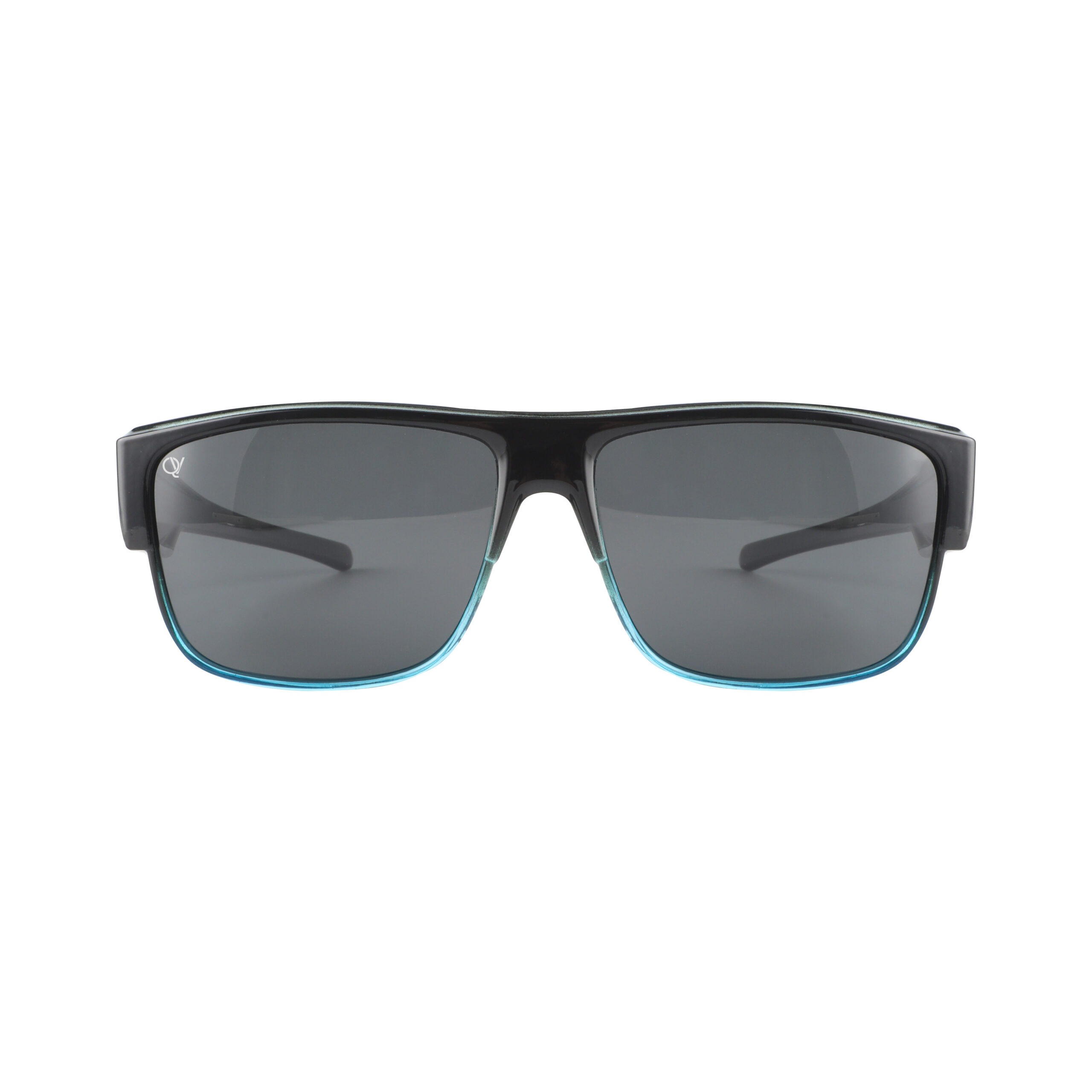 Overzetzonnebril QV-A108CS Blauw-Zwart