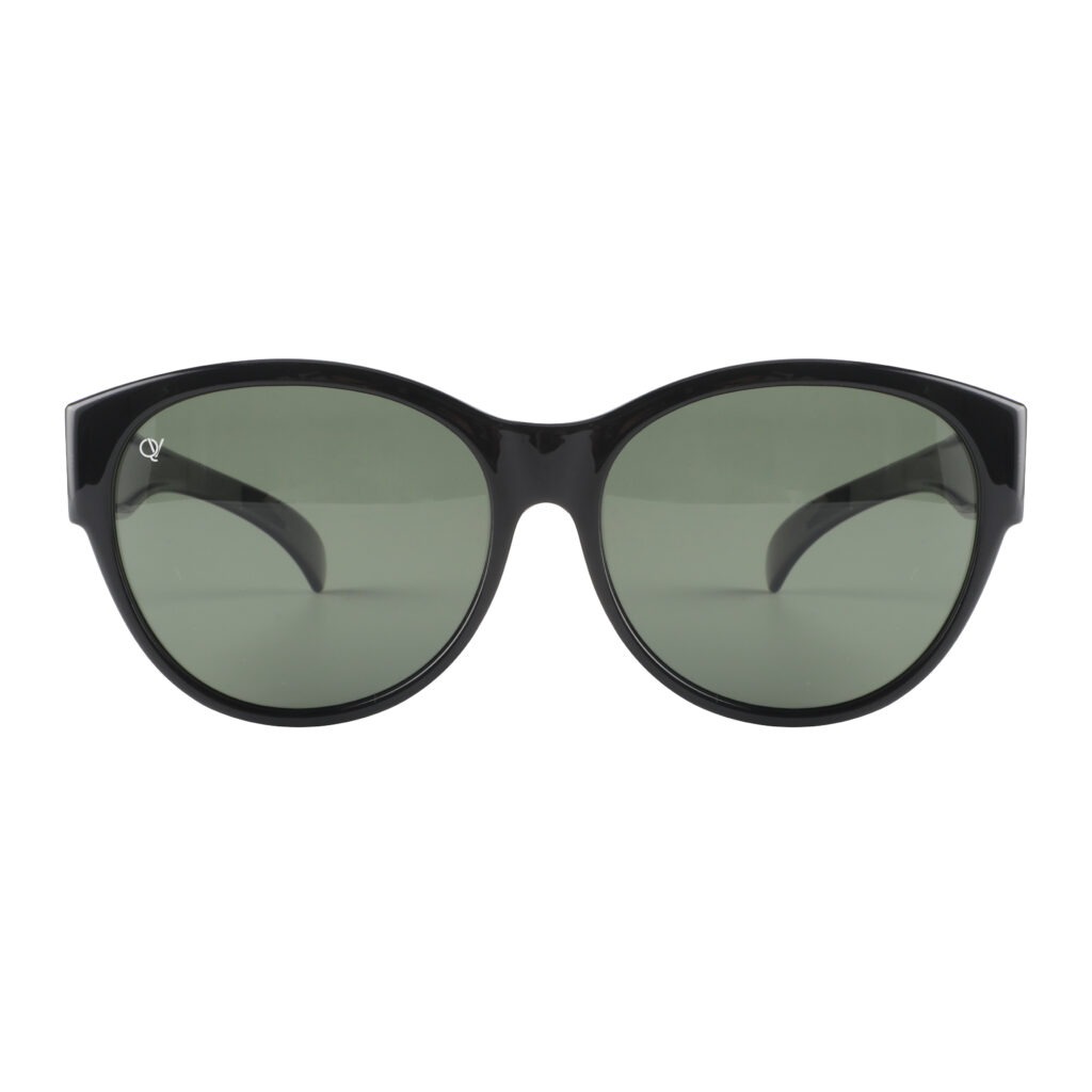 Overzetzonnebril QV-A110AG shiny zwart