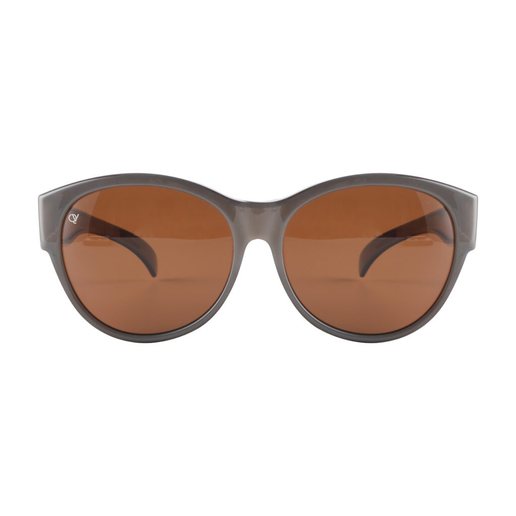 Overzetbril QV-A110CB Wit Bruin Opaal