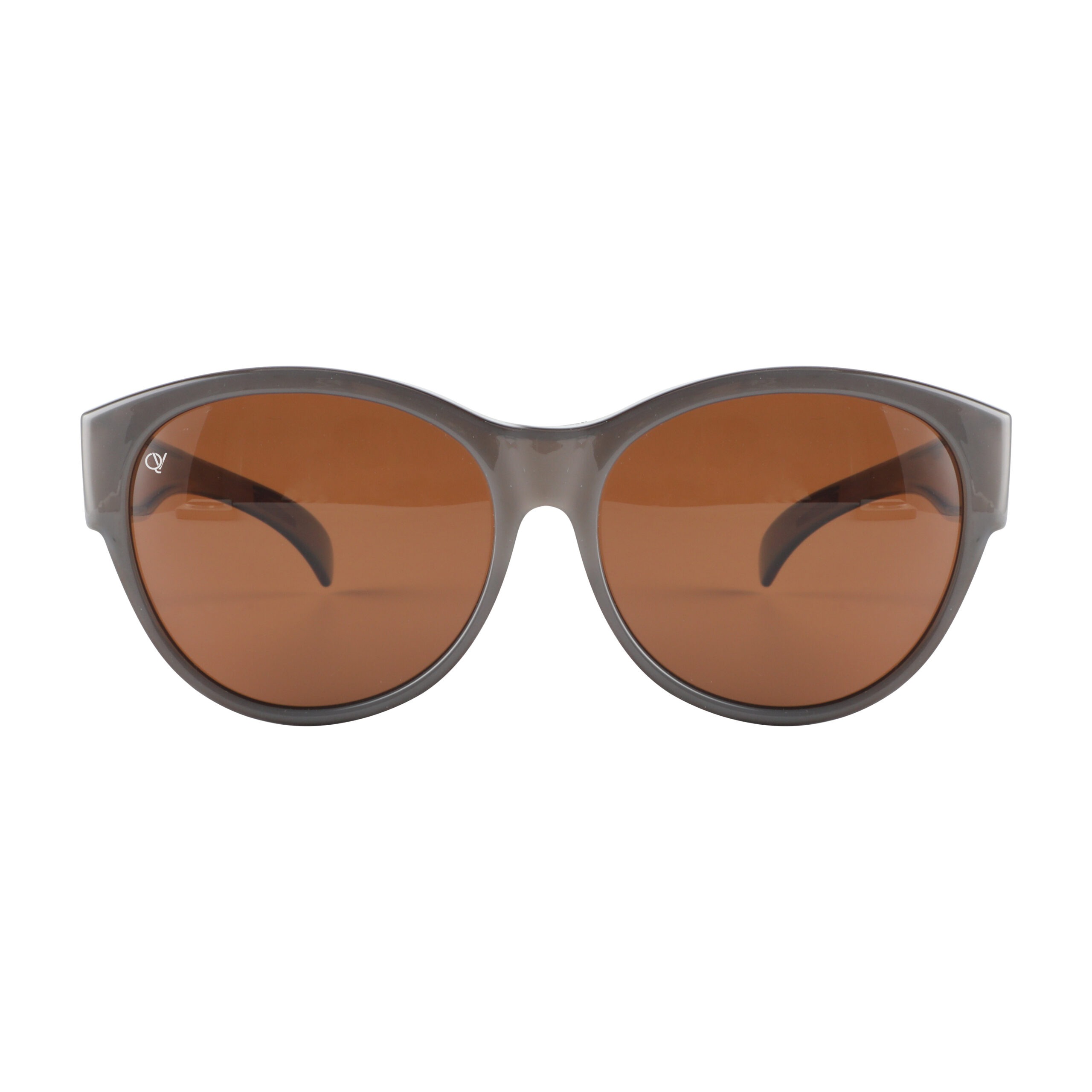 Overzetbril QV-A110CB Wit Bruin Opaal