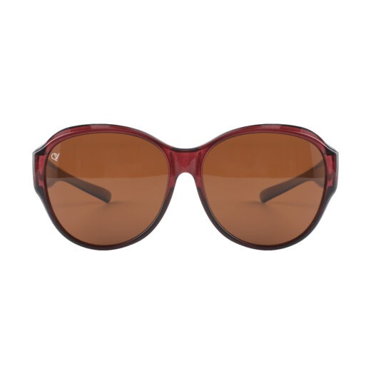 Overzetzonnebril QV-A112CB shiny paars