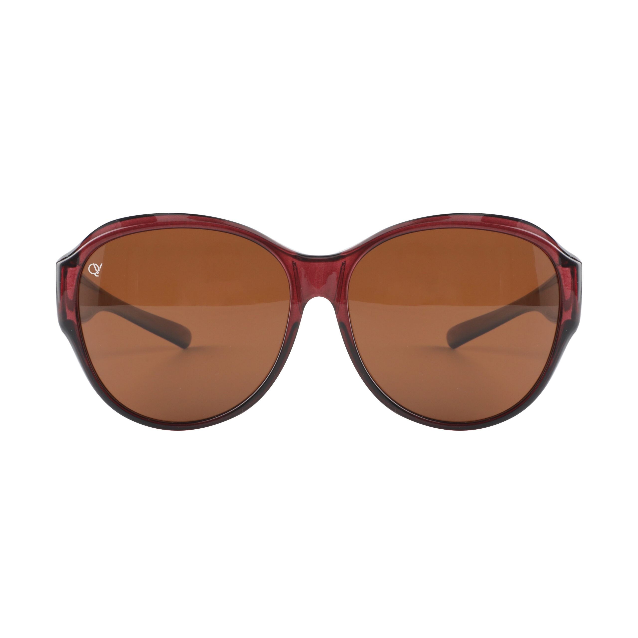 Overzetzonnebril QV-A112CB shiny paars